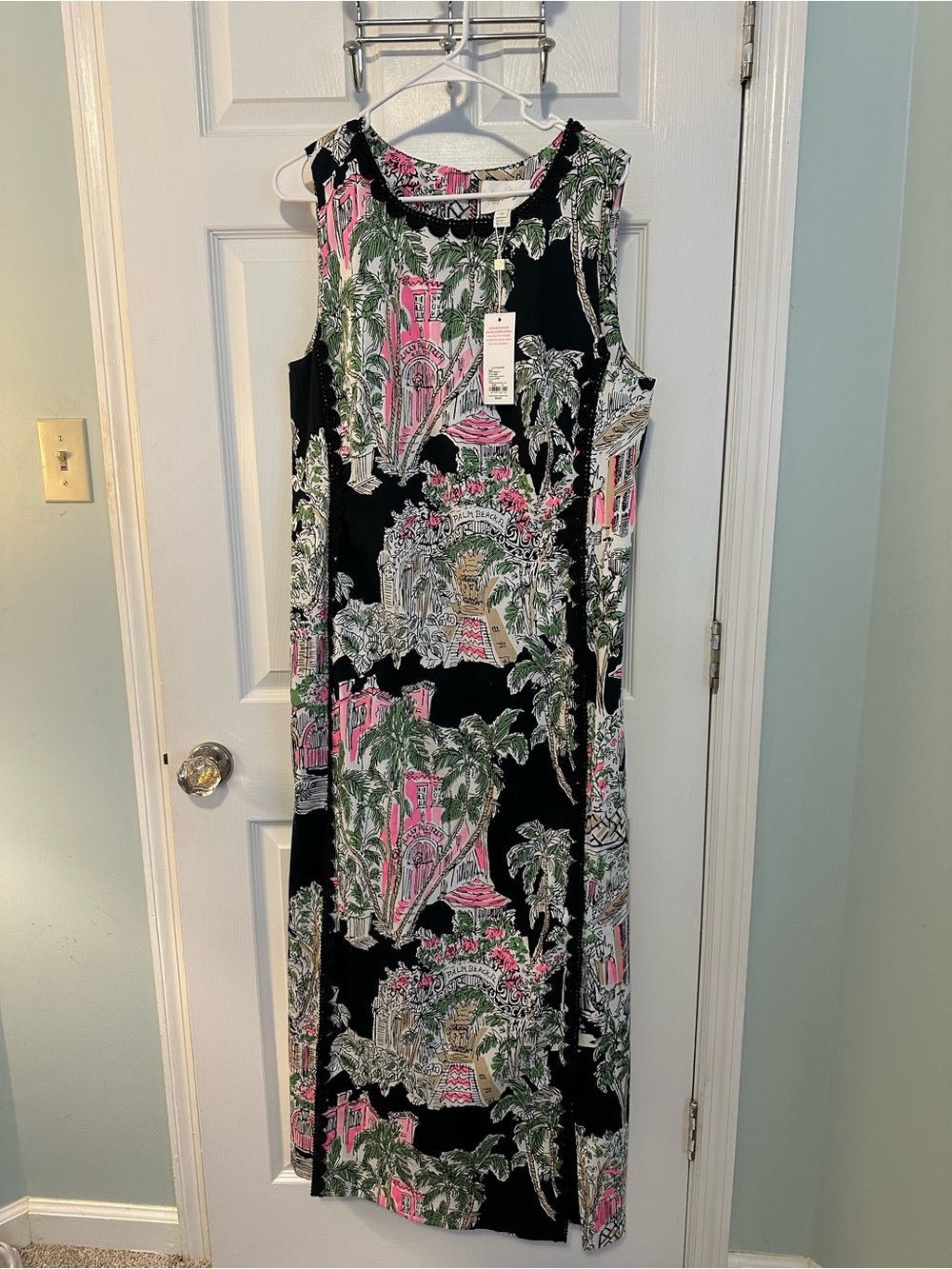 Lilly Pulitzer Black Maxi. ONYX  PB ANNIVERSARY TOILE.  NWT